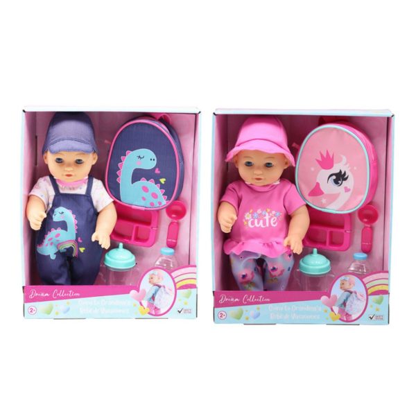 מארז בובה 12" עם תיק גב לטיול